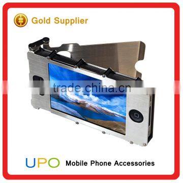 [UPO] Luxury Armor King Stainless Steel Iron Man Metal Aluminum Phone Case for IPhone 4 photo-3