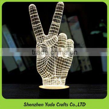 We Do All Kinds Of Small Night Light Acrylic Desktop Lamp With Touch Switch Base photo-3