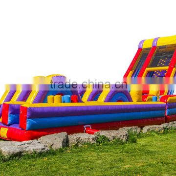 Gaint outdoor inflatable obstacle course equipment for sale, fun inflatable obstacle course game for adult