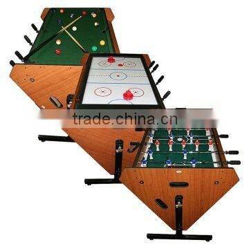 Hot selling 3 in 1 rotating game table 4 ft indoor game room game table full accessories