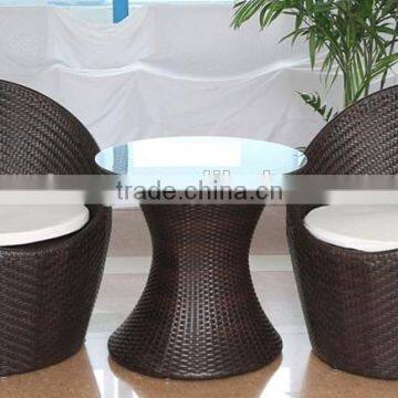 Aluminum rattan egg garden furniture ZT-1064CT