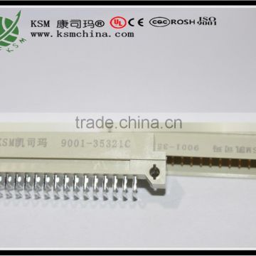 Row 2 male Din 41612 euro connector 90 degree connector