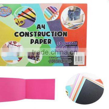 Color inside construction paper notebook