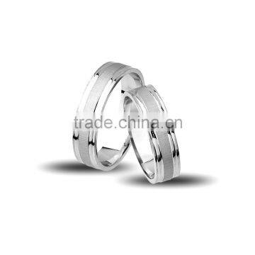 925K Sterling Silver Plain Wedding Band 5 mm Machine Ring