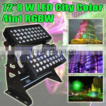 72*8W led city color