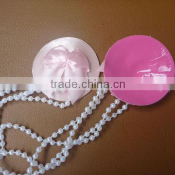 2014 Hot Product pearl necklace girl sexy lingerie nipple cover