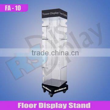 Rotating floor display stand for book store