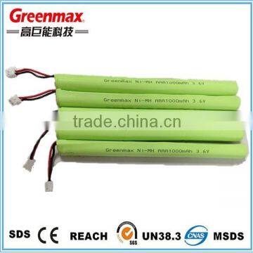 AAA 1000mAh 3.6v Rechargeable Batteries/Cells