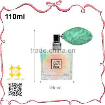 Colorful Sprinkle Dots Perfume Glass Atomizer With Royal Blue Bulb