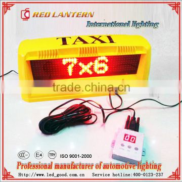 The taxi lights LED advertising