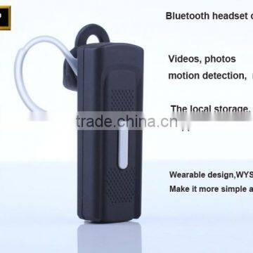 HD 720P Headset Bluetooth Hidden Camera With Audio Record photo-2