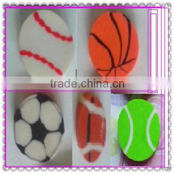 small ball eraser ,basketball, soccer, football, baseball