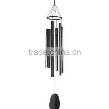 6-Tube Wind Chime In A Black Matte Finish