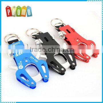 Wholesale aluminum alloy tiger mountaineering buckle keychain travel kettle buckle