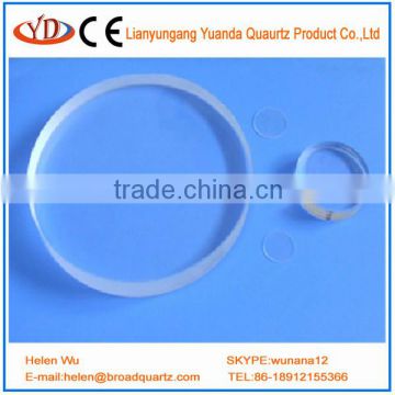 Clear Quartz Glass Round Plate