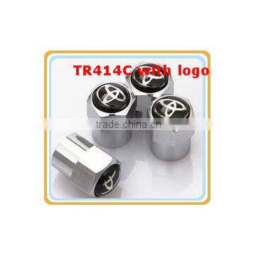 TR414C Zinc-alloy Tire Valves With Logo / Natural Rubber Tire Valves With Logo photo-5