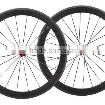 700C 50mm Clincher Road Carbon Rims Wheelset Bike Wheelet Bicycle Road Wheels Factory Price