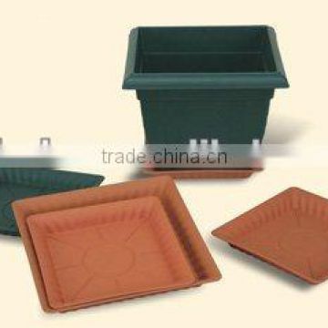 western square saucer,plastic flowerpot, flower pot wholesale,flowerpot,flower stand