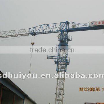 2016 new Chian Shandong Jinan HYCM tower crane 10 ton Traveling and moving Flat Top Tower Cranes for sale in Dubai and Korea