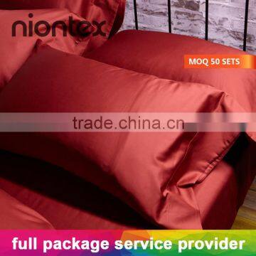 Sateen Bedding Set for Hotel/Home Use with Full Package Service