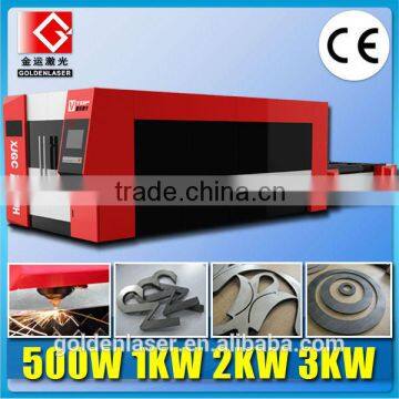 Wuhan Golden Laser 1000W laser power sheet metal laser cutting machine price,fiber optical laser cutting machine