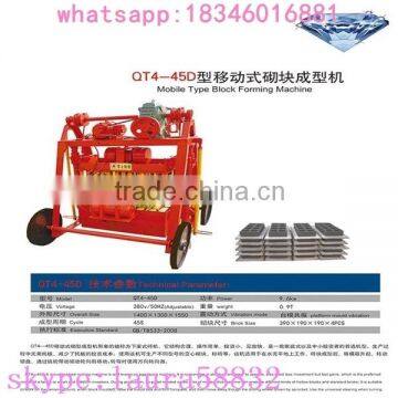 QT4-45DMobile Block Forming Machine ,paver Block Machine, Interlock Brick Making Machine photo-3