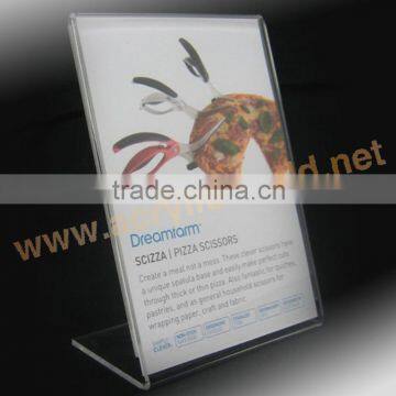 acrylic freestanding menu poster displays acrylic sign holder acrylic display show card menu holders