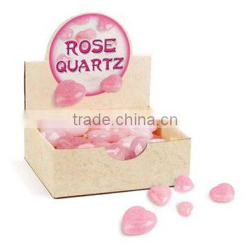Rose Quartz natural heart shaped rose quartz