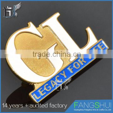 Customized trade assurance metal name tag badges hot sale