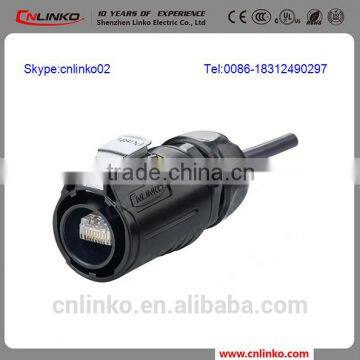 CE ROHS Network Male Female RJ45 Connector IP67 With 1.5A 26-24AWG photo-2