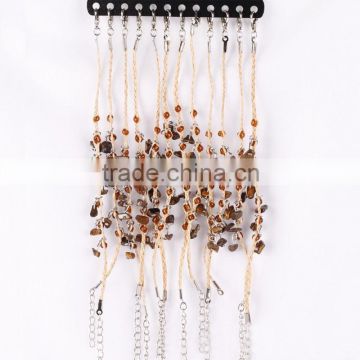 Promotional lovely brown stone bead bracelet , wholesale bracelet cute stone bracelet for girl