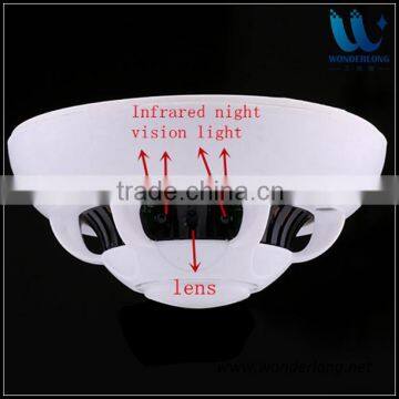 The first one real 1080P WIFI H.264 night vision wireless hidden camera UFO smoke detector ip camera