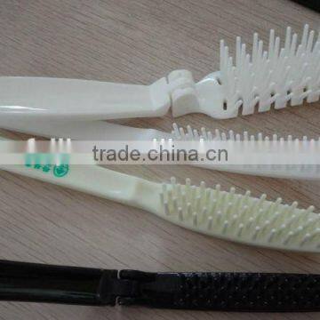 good quality best price hotel disposable plastic folding comb with handle