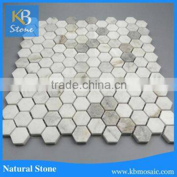 Polished Fragrant white Hexagon Mosaic Patterns