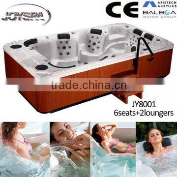 Massage Function and Freestanding Installation Type 4 meter large USA shell spa