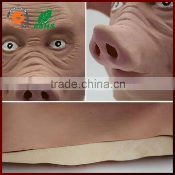 Halloween Costumes Ugly Pig Head Latex Mask for Kids Girls photo-3