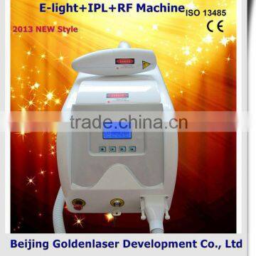 2013 New Design Multi-Functional Beauty Skin Care Equipment E-light+IPL+RF Machine Body Slimming Suit Acne Removal