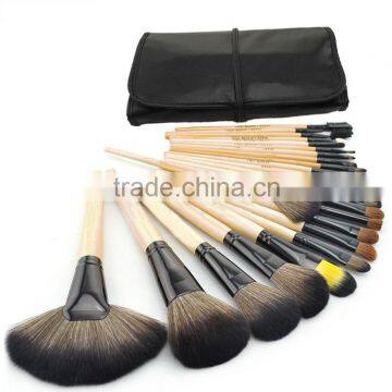 Bonvatt 24 PCS Makeup Brush Set With Black Pouch Bag