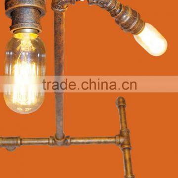 STEAMPUNK INDUSTRIAL PIPE VINTAGE BULB TABLE LAMP