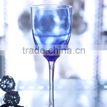 blue red wine glass