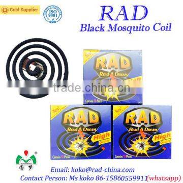 RAD 125mm cheap price Black Smokeless Mosquito coil