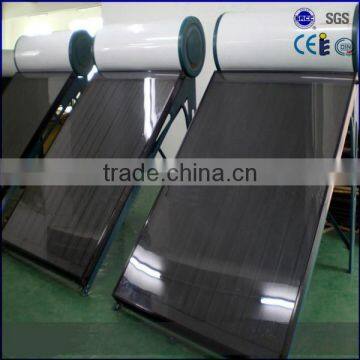 black chrome flat panel solar water heater