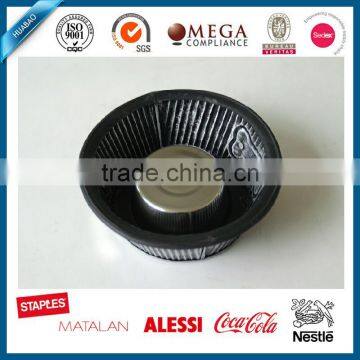 OEM round rubber ring stainless steel pet bowl antiskid