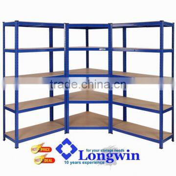 metal steel MDF shelf corner wall storage