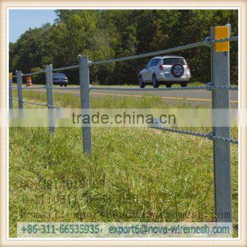 Road and school pvc safety cable barrier