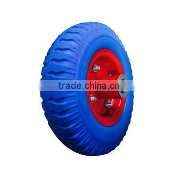 plastic rims pu foam wheels for wheelbarrow 2.50-4