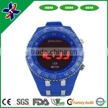Sale high quality Waterproof 100% original silicone strap watch,led watch at factory price