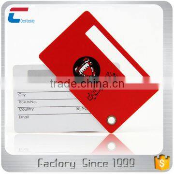 cheap wholesale airplane travel baggage suitcase custom hard plastic pvc luggage tag