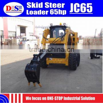 Hydraulic Joystick Super Monkey Brand JC65 Mini Skid Steer 900kg Skid Steer Tires 12x16.5 photo-2