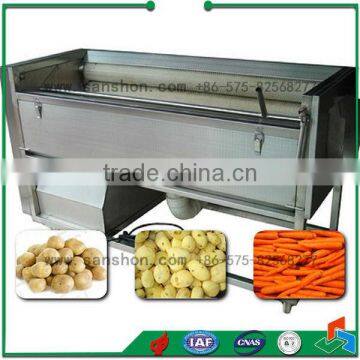 Sanshon MXJ-10G Fruit, Vegetable Cassava Brush Washing and Peeling Machine